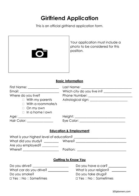 2024 Official Girlfriend Application 